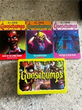 R.L. Stine Goosebumps Collector Tin Set - 3 Book Lot